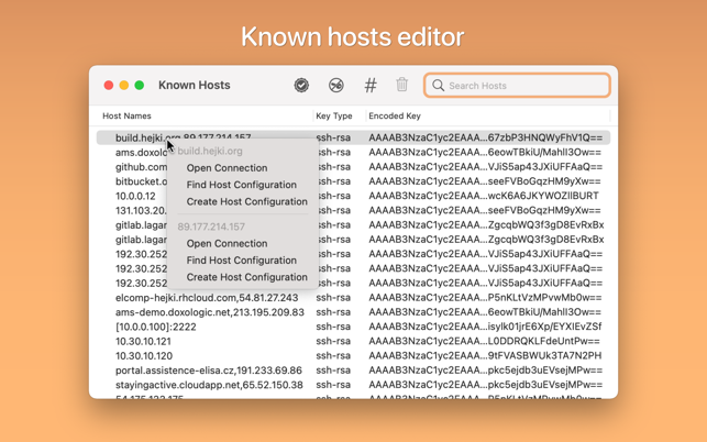 ‎SSH Config Editor Screenshot