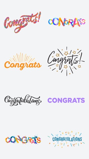 Congrats Text Stickers Pack IM(圖3)-速報App