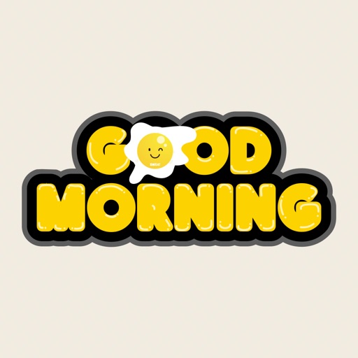 Good Morning Typography Emojis iOS App