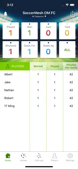 Game screenshot Team Stats by SoccerMesh apk