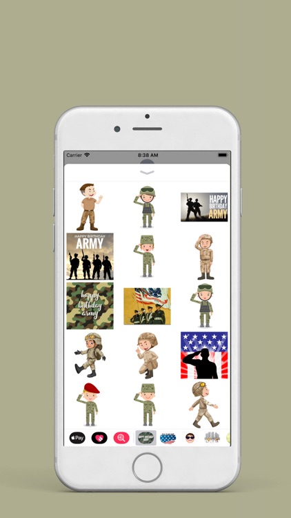 Army Birthday Stickers