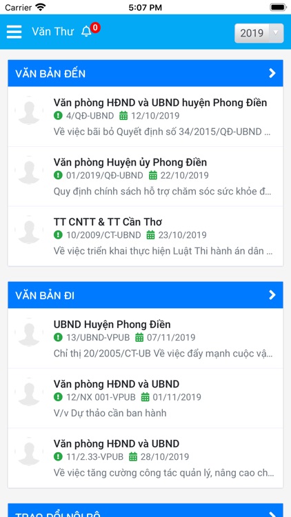 Quản lý văn bản điều hành