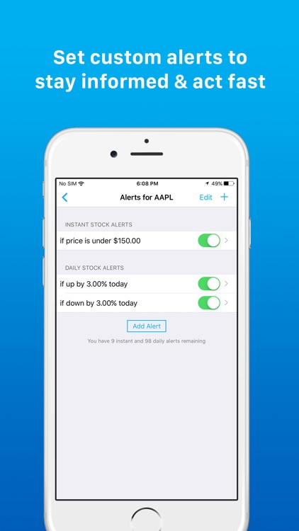 Stocks Pro App: Stock Tracker