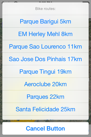Curitiba Cycling Map screenshot 3