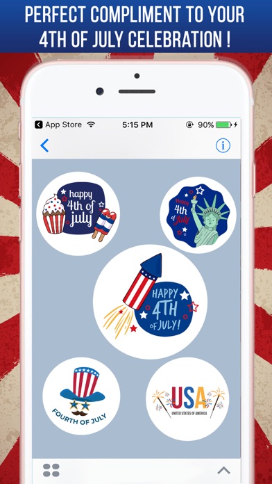 4th Of July Greeting Stickers screenshot 2