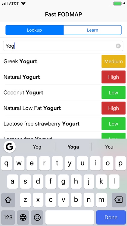 Fast FODMAP Lookup & Learn screenshot-3