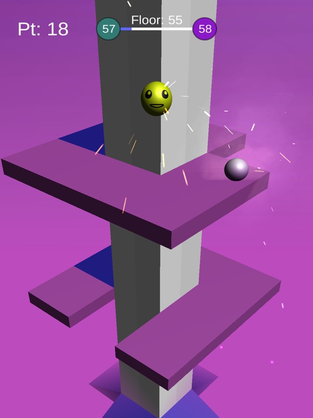 Ball Helix Tower, game for IOS