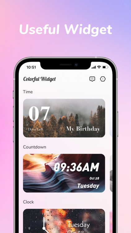 Colorful Widget: screen theme screenshot-4