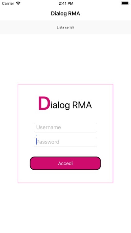 Dialog RMA