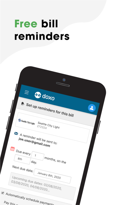 How to cancel & delete doxo Bill Pay and Reminders from iphone & ipad 4