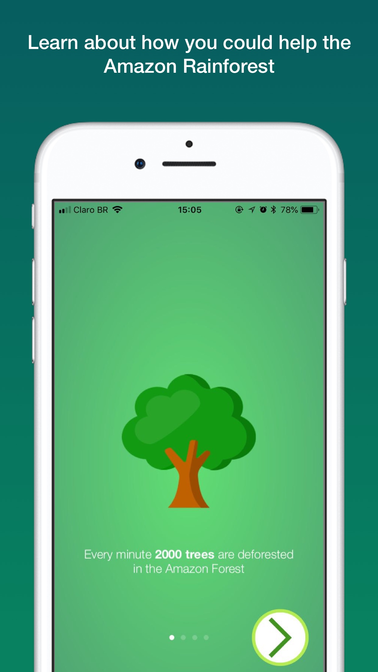 Screenshot do app Save The Trees!