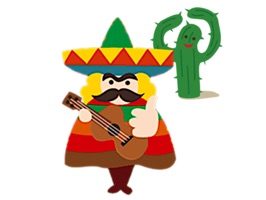 Cheerful Mexican Sticker