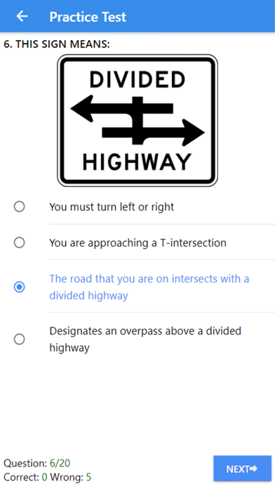 Practice Test USA & Road Signs screenshot 3