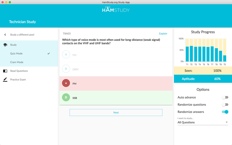 HamStudy.org Desktop screenshot