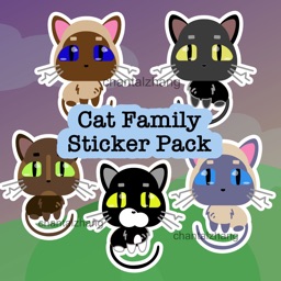 Cat Family Sticker Pack