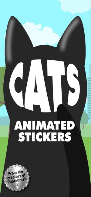 Cats Animated Text Stickers