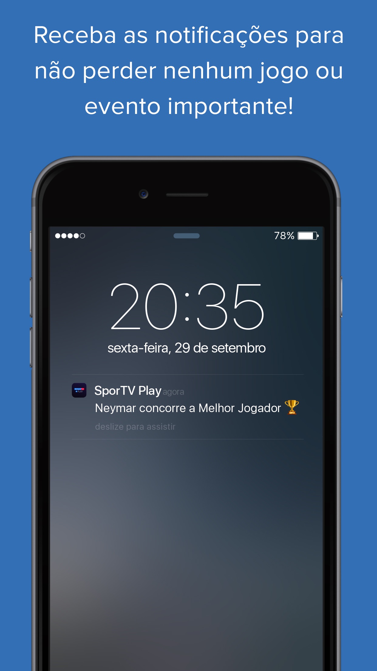 Screenshot do app SporTV Play