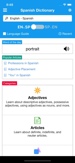 English Spanish Dictionary PRO(圖2)-速報App