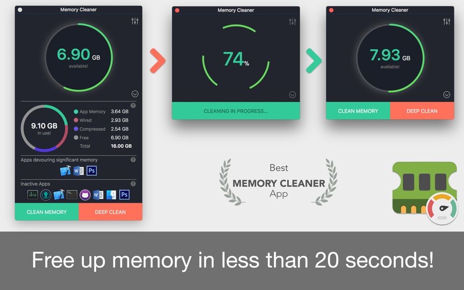 Memory Cleaner 1.3  Freeup memory space
