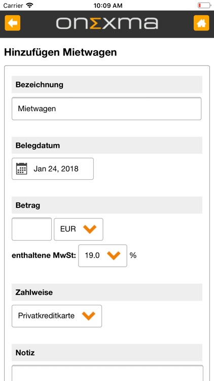 Mobile Expense Reports