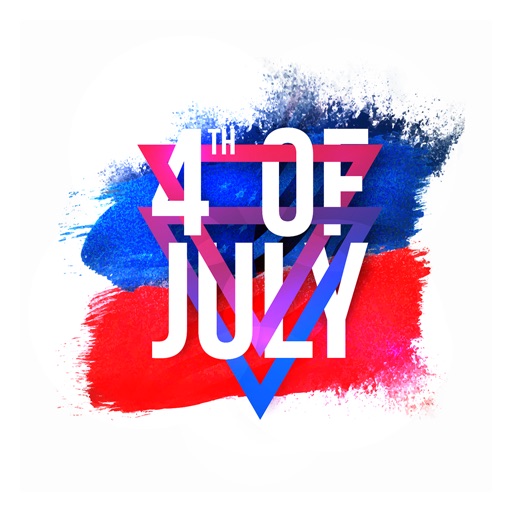 4th of July - Watercolor icon