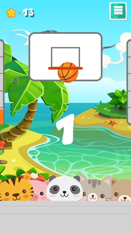 Swipe Ball : Animal On Beach