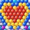 点击连成一片的泡泡，就会成片的消除。快点消除掉所有泡泡吧！