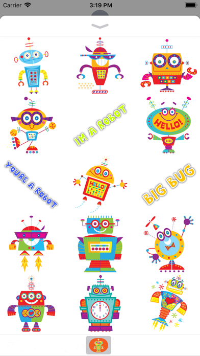 Funny Robot Stickers screenshot 2