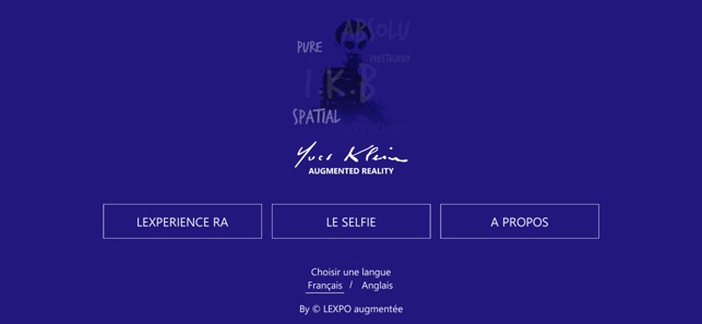 Yves Klein Augmented Reality