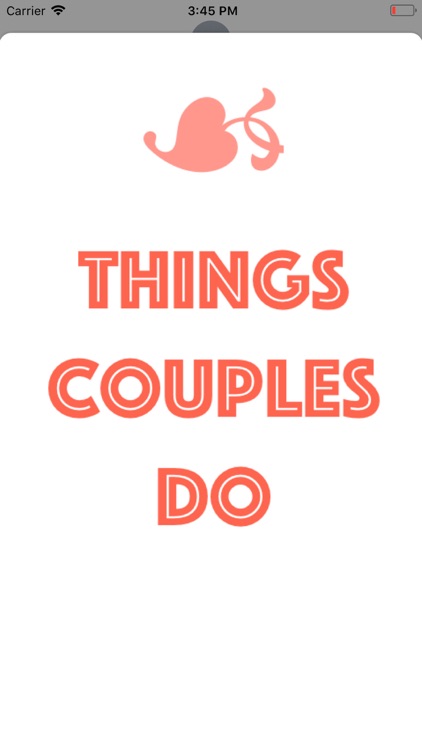 Things Couples Do