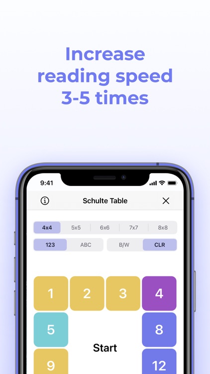 Speed Reading & Schulte Grid