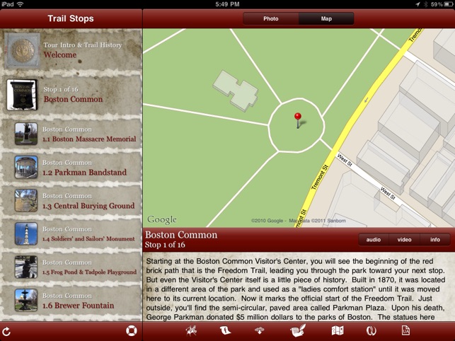 Tour Freedom Trail for iPad(圖2)-速報App