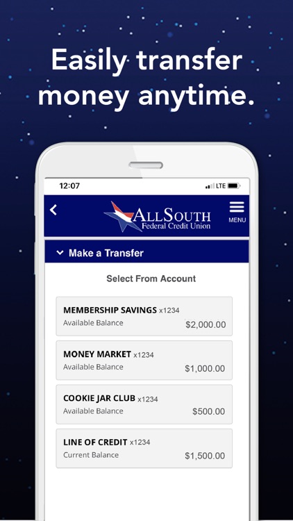 allsouth federal credit union app