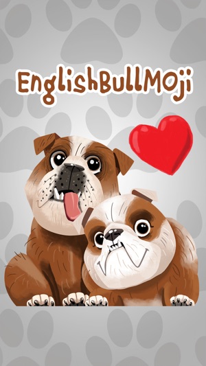 English Bulldog Emoji Stickers