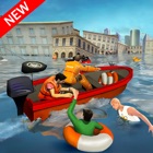 Flood Rescue Speed Boat Sim icon