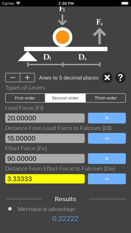 Levers Calculator screenshot-3