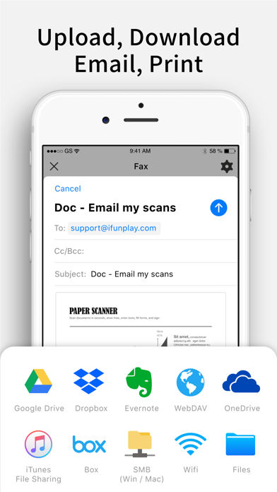 Doc Scan Pro - Scanner to Scan PDF, Print, Fax, Email, and Upload to Cloud Storages Screenshot 7