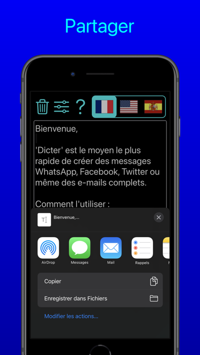 Dicter Pro - Parole en texte Dicter Pro - Parole en texte
