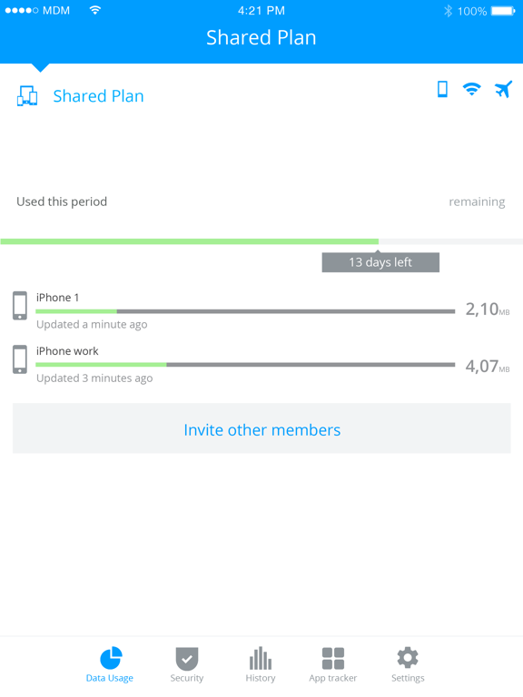 My Data Manager VPN Security iPad app afbeelding 5