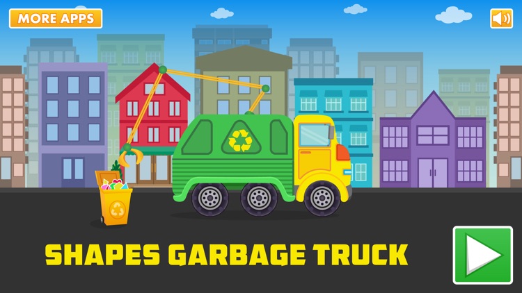 Shapes Garbage Truck For Kids screenshot-0