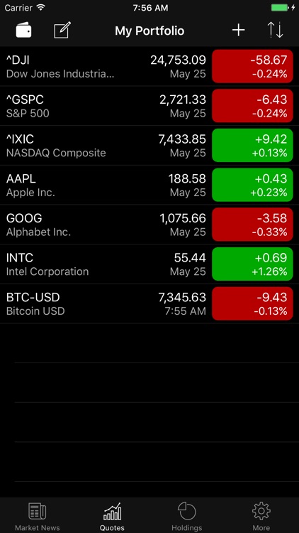 Stocks Widget and Portfolio screenshot-3