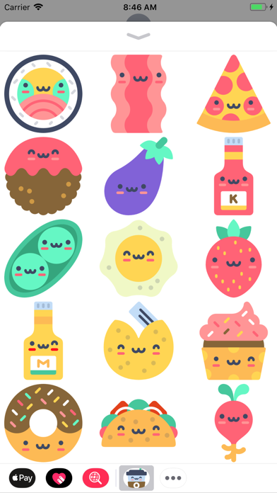 Super Cute Food Stickers screenshot 3
