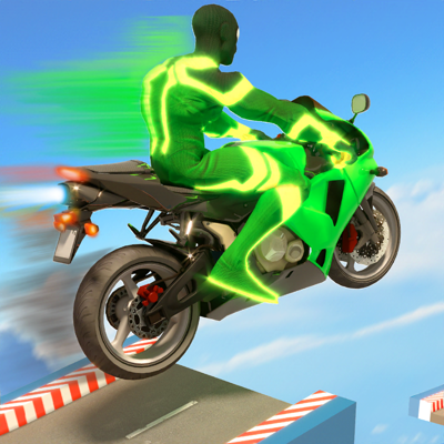 Stunts Motor Bike Super Heroes