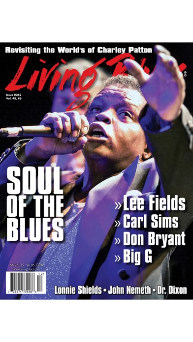LIVING BLUES MAGAZINE screenshot1
