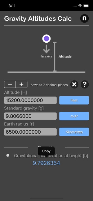 Gravity Altitudes Calculator(圖6)-速報App