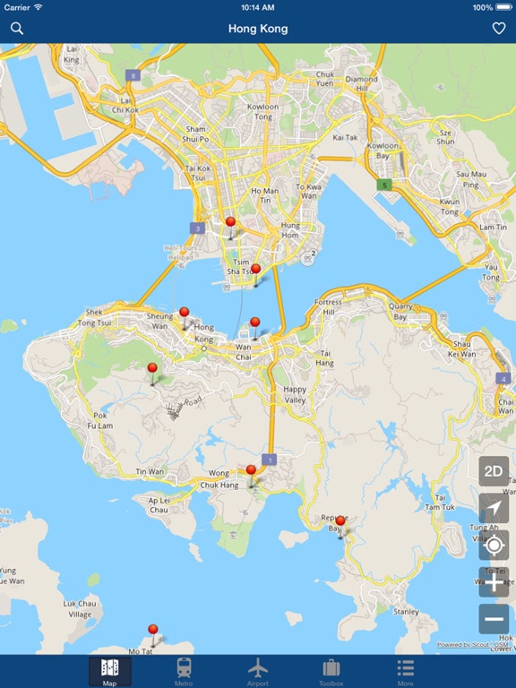 香港オフラインマップ - シティメトロエアポートのおすすめ画像1