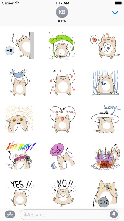 Weird Cat CatMoji Sticker