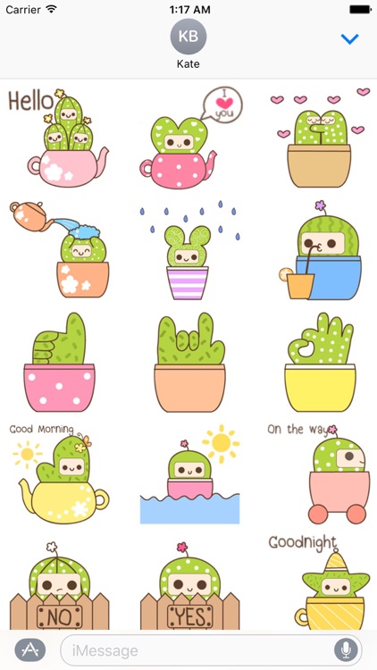 Cute Cacti Cactus Stickers