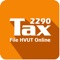 Tax2290 app is for the Heavy Vehicle Use Tax payers to e-file IRS Tax Form 2290 across America