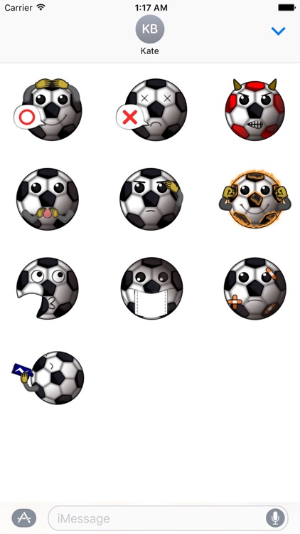BallMoji Soccer Ball Sticker